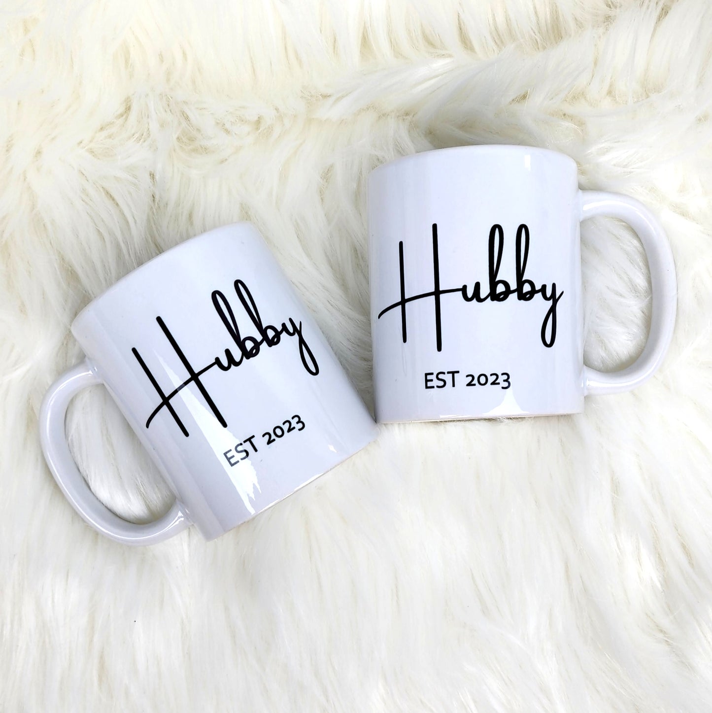 Hubby & Wifey Ceramic Mugs