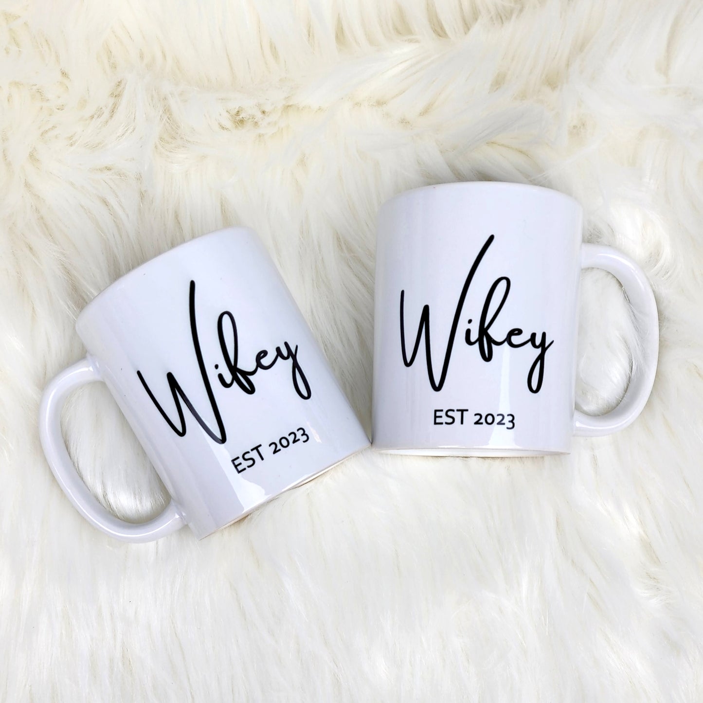 Hubby & Wifey Ceramic Mugs