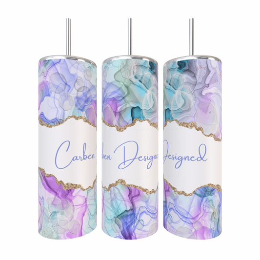 Pastel Ink Swirl Tumbler (20oz)